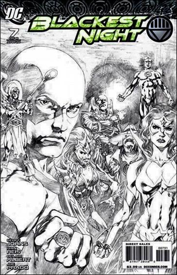 Blackest Night issue 7-C Ivan Reis 1:100 Sketch Cover