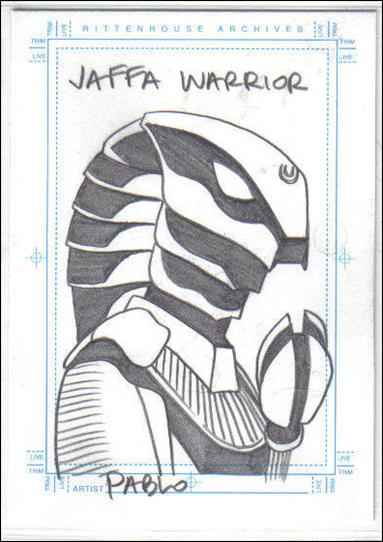 Stargate SG-1: Season 5 (Sketch Subset) card No Number o Jaffa Warrior - Snake 1/500