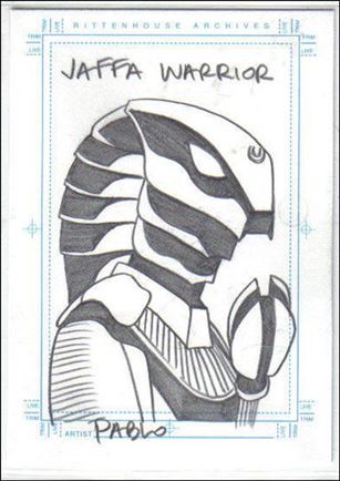 Stargate SG-1: Season 5 (Sketch Subset) card No Number o Jaffa Warrior - Snake 1/500