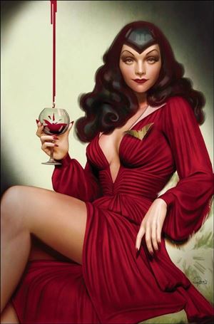 Vampirella vs. the Superpowers issue 5-O Rebeca Puebla 1:25 Virgin Cover