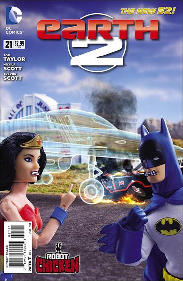 Earth 2 issue 21-B RC Stoodios 1:25 Robot Chicken Cover
