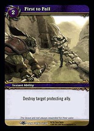 World of Warcraft: Through the Dark Portal (Base Set) card 141 First to Fall
