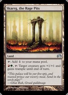 Magic the Gathering: Planechase 2012 Edition (Base Set) card 127 Skarrg, the Rage Pits