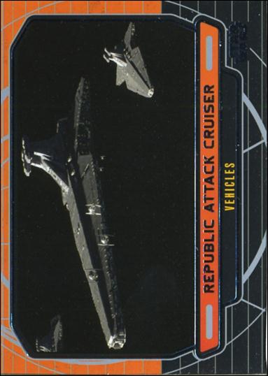 Star Wars Galactic Files (Base Set) card 266 Republic Attack Cruiser Vehicles