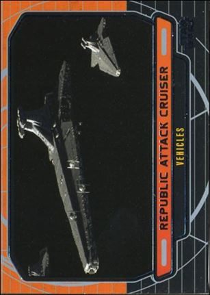 Star Wars Galactic Files (Base Set) card 266 Republic Attack Cruiser Vehicles