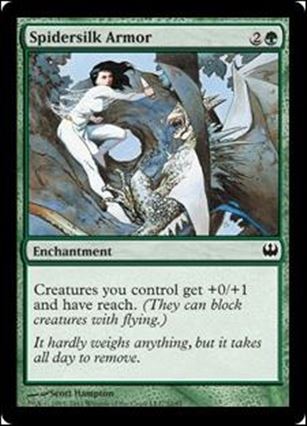 Magic the Gathering: Duel Decks: Knights vs. Dragons (Base Set) card 32 Spidersilk Armor