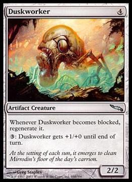 Magic the Gathering: Mirrodin (Base Set) card 166 Duskworker