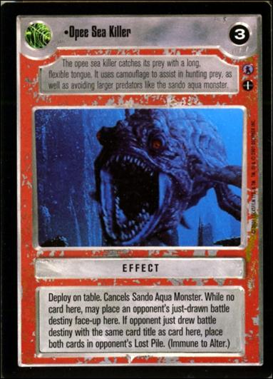 Star Wars: Reflections III (Base Set) card 161 Opee Sea Killer