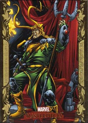 2007 Marvel Masterpieces (Parallel Gold Border Base Set) card 51 Loki