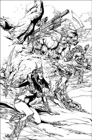 Dejah Thoris (2019) issue 12-I Roberto Castro 1:11 Black & White Virgin Cover