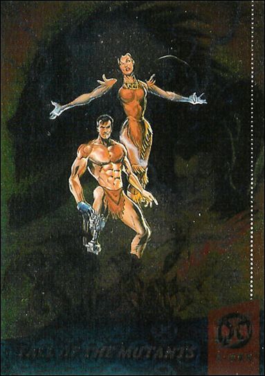 1994 Fleer Ultra X-Men (Silver X-Over Subset) card 2 Fall of the Mutants