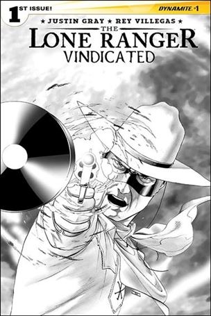 Lone Ranger: Vindicated issue 1-D John Cassaday 1:20 Black & White Cover