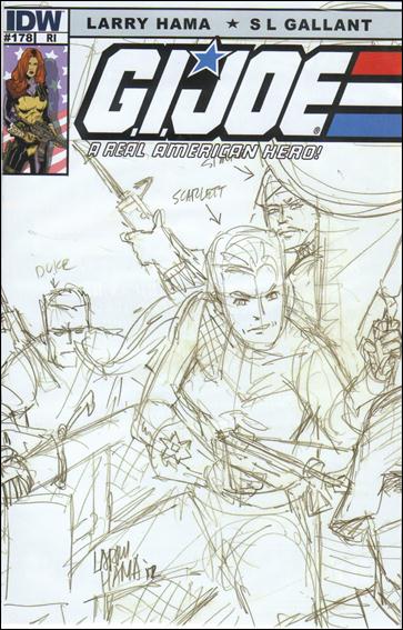 G.I. Joe: A Real American Hero issue 178-C Larry Hama 1:10 Cover