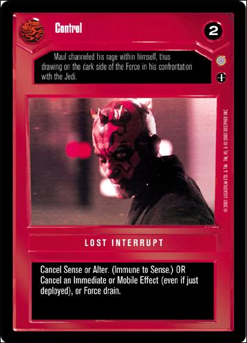 Star Wars: Coruscant Limited (Base Set) card 50 Control
