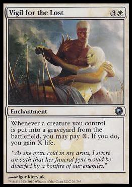 Magic the Gathering: Scars of Mirrodin (Base Set) card 26 Vigil for the Lost