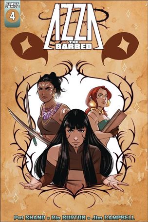 Azza the Barbed issue 4 Rio Burton Cover