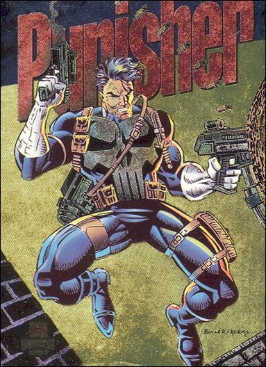 Marvel Universe: Series 5 (Power Blast Subset) card 2-C Punisher (Gold Foil)