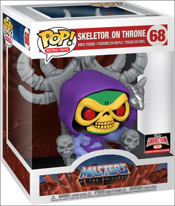 POP! Retro Toys figure 68 Skeletor on Throne Target Con Exclusive