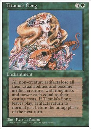 Magic the Gathering: 4th Edition (Base Set) card 276 Titania's Song