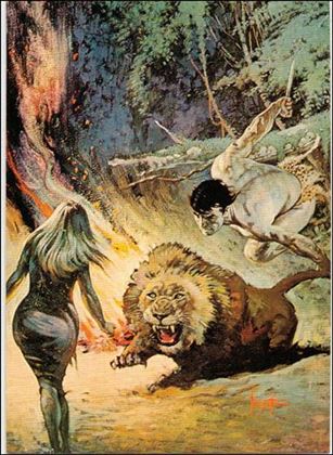 Frazetta II: The Legend Continues  (Base Set) card 6 Tarzan and the Jewels of Opar