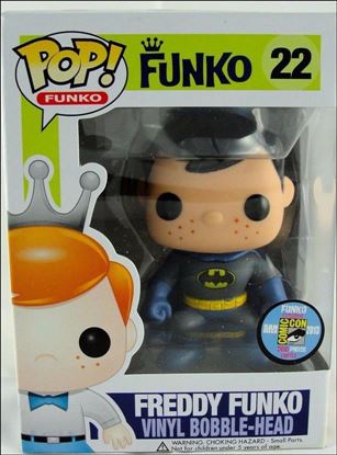 Pop! Funko - Freddy Funko figure 22 Freddy Funko (Batman Blue Suit) SDCC.  1/200