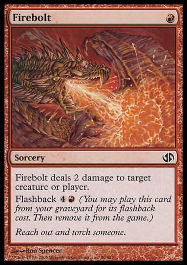 Magic the Gathering: Duel Decks: Jace vs. Chandra (Base Set) card 49 Firebolt