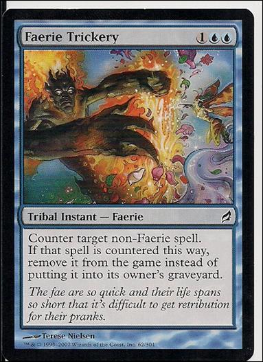 Magic the Gathering: Lorwyn (Base Set) card 62 Faerie Trickery