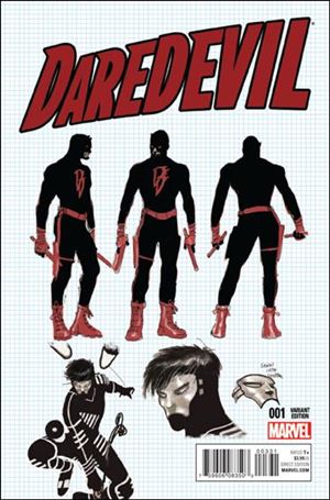 Daredevil (2016) issue 3-B Ron Garney 1:20 Design Cover