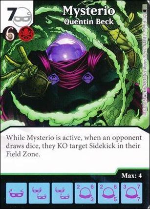 Marvel Dice Masters Amazing Spider-Man card 99 Mysterio: Quentin Beck