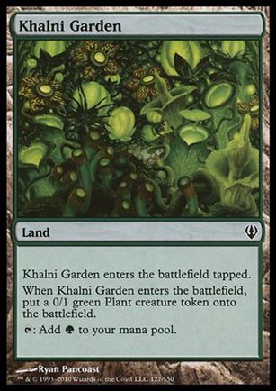 Magic the Gathering: Archenemy (Base Set) card 127 Khalni Garden