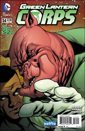 Green Lantern Corps (2011) issue 34-B Selfie Cover