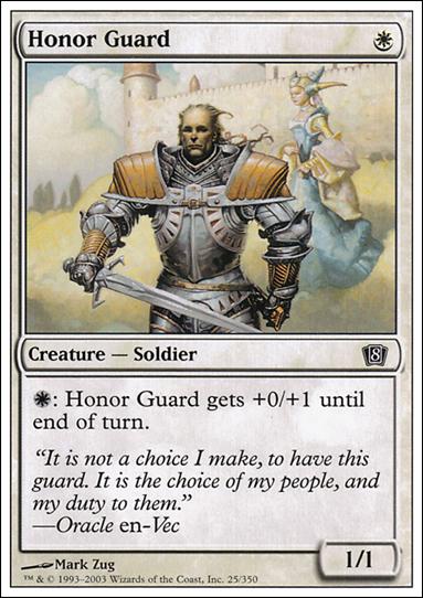 Magic the Gathering: 8th Edition (Base Set) card 25 Honor Guard