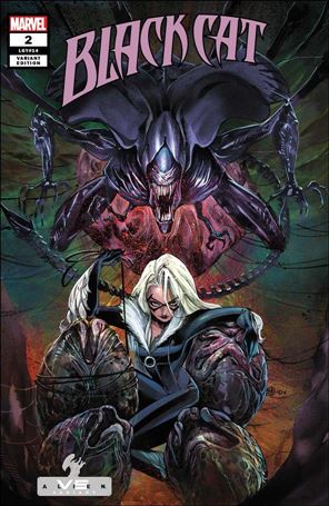 Black Cat (2021) issue 2-C Peach Momoko Marvel vs Alien Cover
