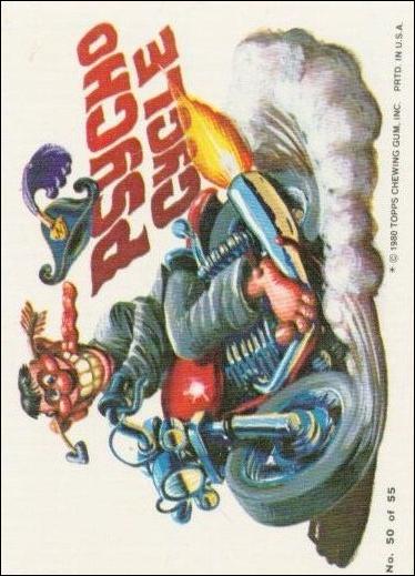 Weird Wheels (Base Set) card 50 Psycho Cycle