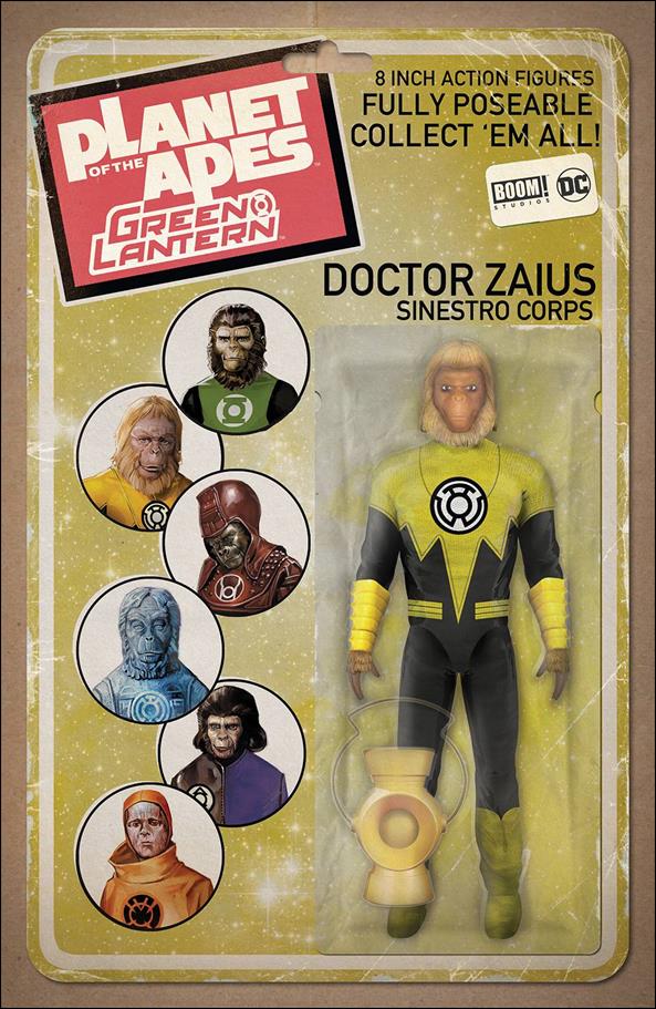 Planet of the Apes/Green Lantern issue 2-B David Ryan Robinson Action Figure Cover