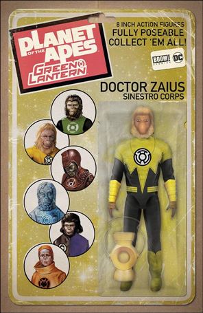Planet of the Apes/Green Lantern issue 2-B David Ryan Robinson Action Figure Cover