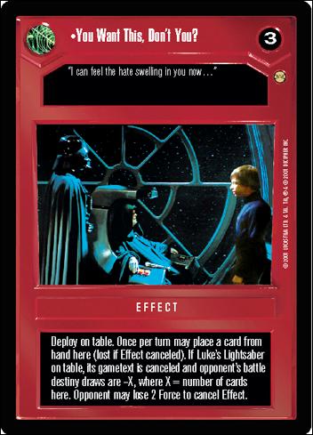 Star Wars: Tatooine Limited (Base Set) card 28 You Want This, Don't You?