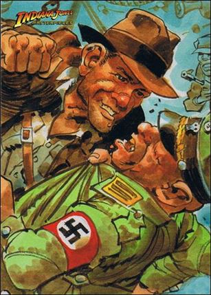 Indiana Jones Masterpieces (Base Set) card 31 Fist for a Nazi