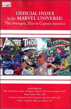Avengers, Thor & Captain America: Official Index to the Marvel Universe issue 12