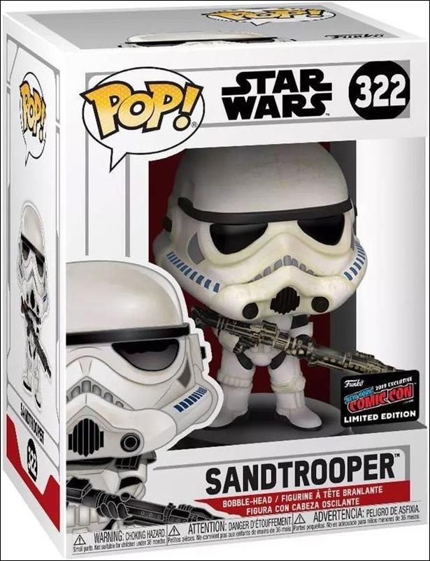 POP! Star Wars figure 322 Sandtrooper NYCC 2019