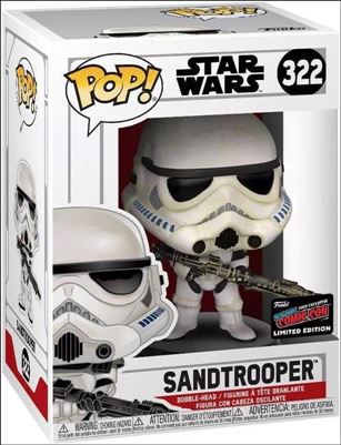 POP! Star Wars figure 322 Sandtrooper NYCC 2019