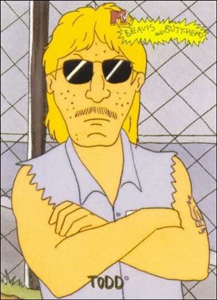 Beavis and Butt-Head (Base Set) card '8869' Todd