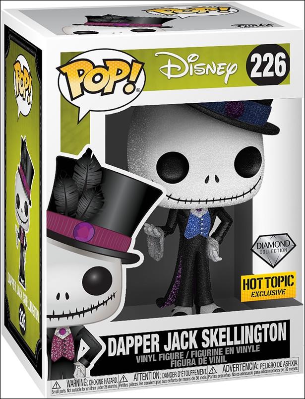 POP! Disney figure 226-B Dapper Jack Skellington (Diamond) Hot Topic