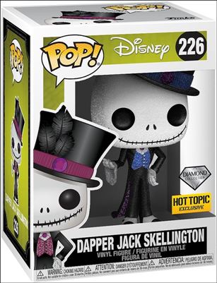 POP! Disney figure 226-B Dapper Jack Skellington (Diamond) Hot Topic