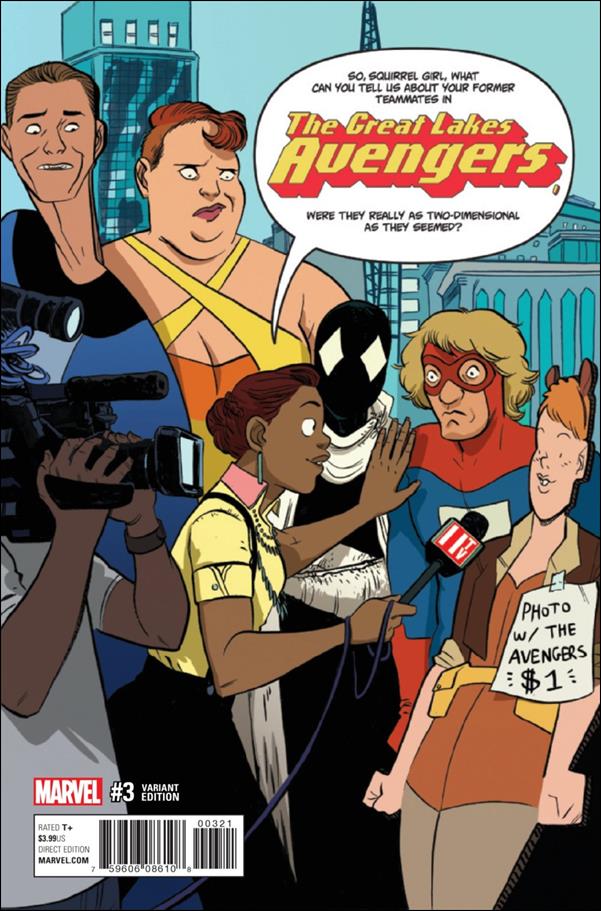 Great Lakes Avengers issue 3-B Erica Henderson 1:25 Cover