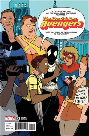 Great Lakes Avengers issue 3-B Erica Henderson 1:25 Cover