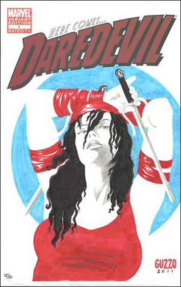 Daredevil (2011) issue 1-H DF Blank Cover (Remarked by Laura Guzzo) 1/50