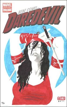 Daredevil (2011) issue 1-H DF Blank Cover (Remarked by Laura Guzzo) 1/50
