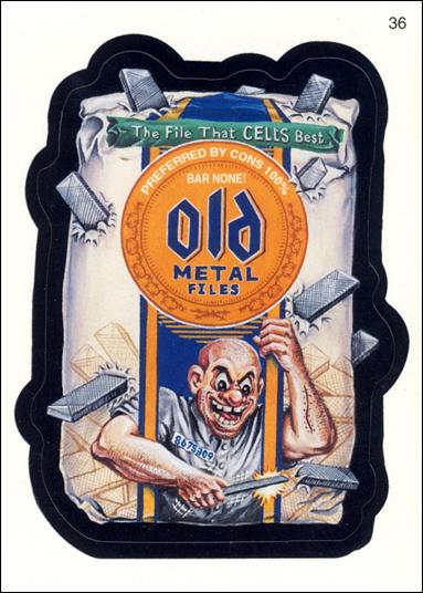 Wacky Packages All-New: Series 2 (Base Set)  card 36 Old Metal Files