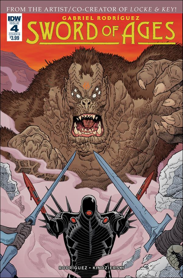 Sword of Ages issue 4-B Gabriel Rodriguez "Monster" Cover